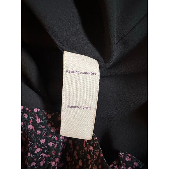 NWOT Rebecca Minkoff Floral Boho Mini Dress – M Cottagecore Romantic DateNight - Picture 7 of 8